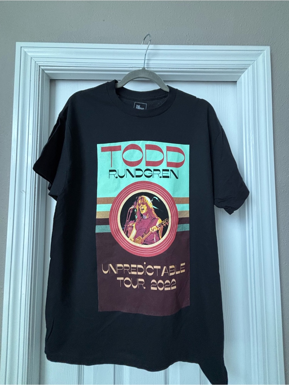 Todd Rundgren Unpredictable Tour 2022 Black Graphic Tee